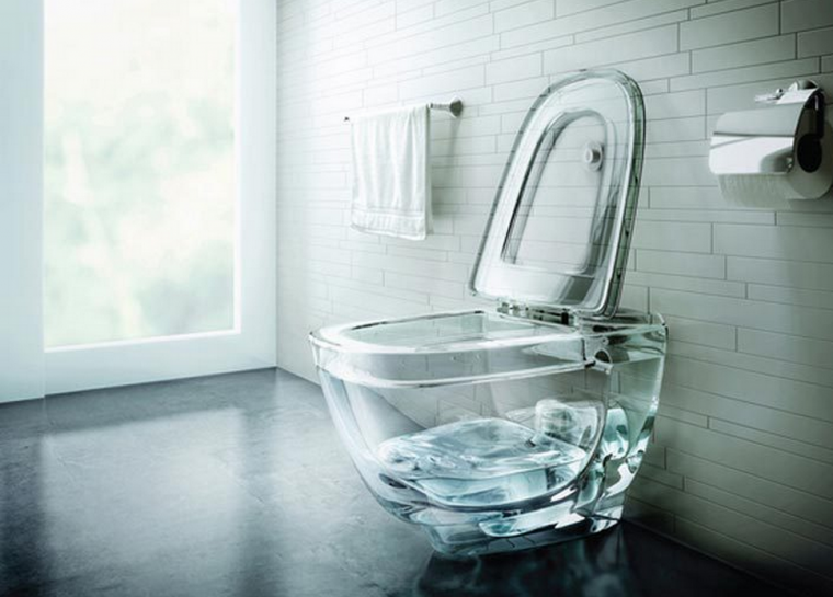 Glass Toilet