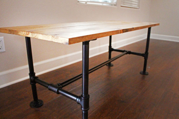 Coffee Table Made With Iron Pipe