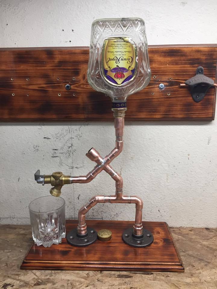 Copper Pipe Drinks Dispenser