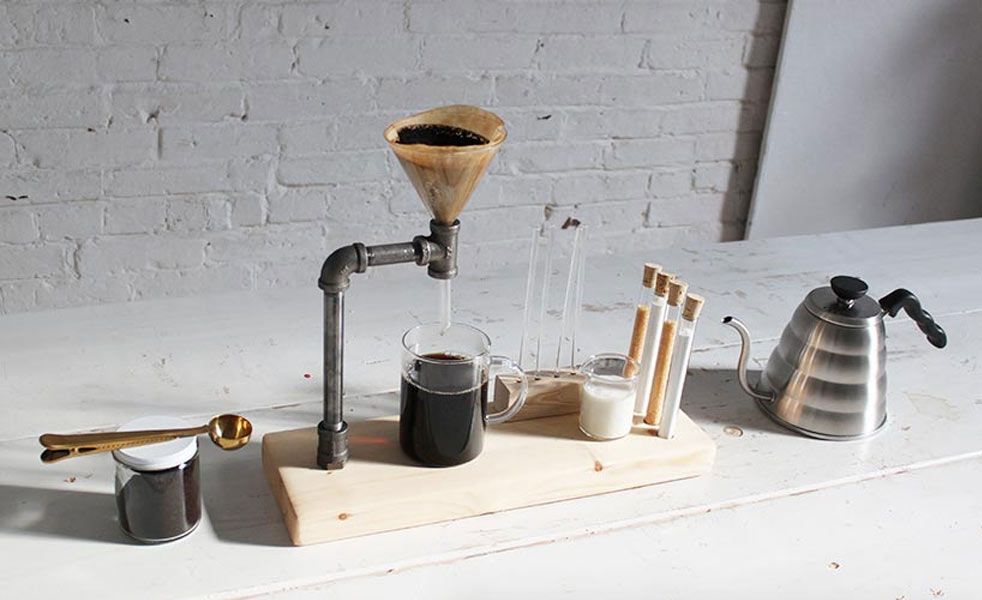 Iron Pipe Pour Over Slow Coffee Maker