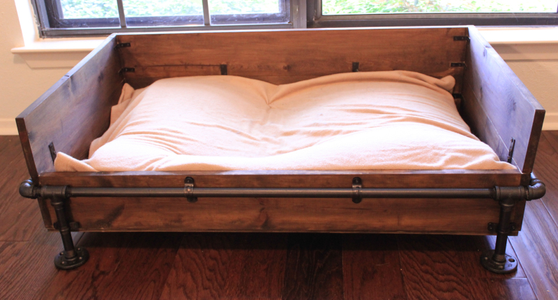 Rustic Industrial Dog Bed