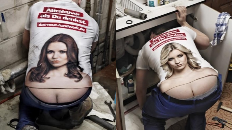 Plumber's Crack Camouflage T-shirt